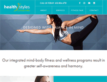 Tablet Screenshot of healthstylesconsulting.com